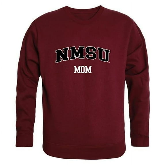 W Republic 564-225-MAR-02 Women New Mexico State Aggies Mom Crewneck Fleece, Maroon - Medium