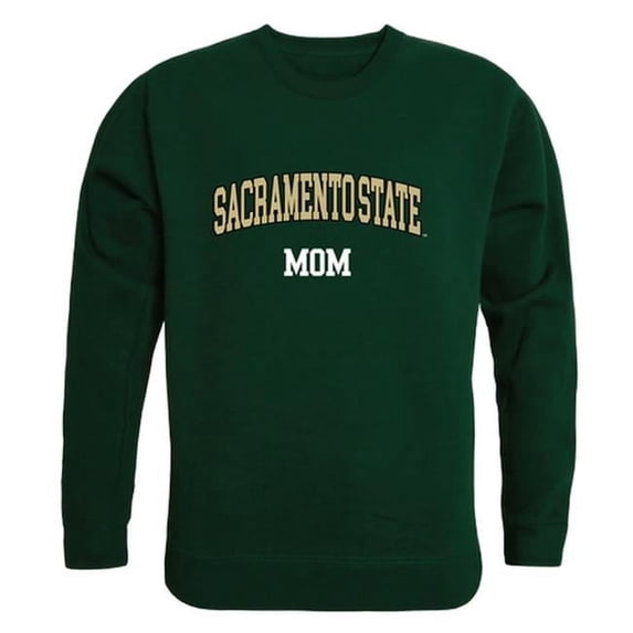 W Republic 564-231-FOR-05 Women Sacramento State Hornets Mom Crewneck Fleece, Forest Green - 2XL