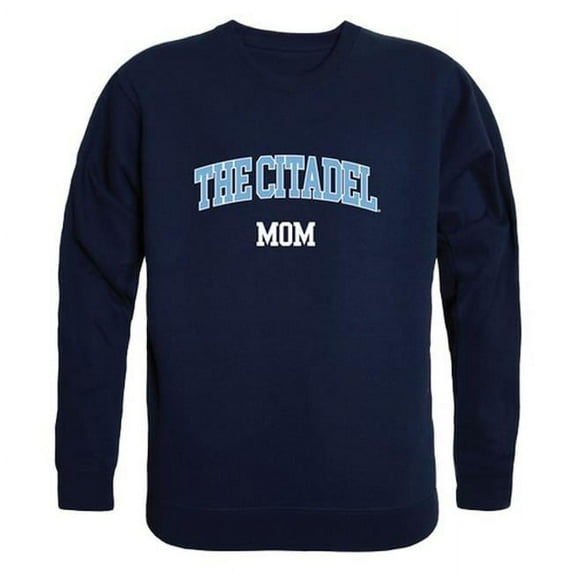 W Republic 564-239-NVY-03 Women The Citadel Mom Crewneck Fleece, Navy - Large