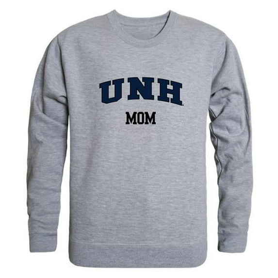 W Republic 564-243-HGY-04 Women New Hampshire Wildcats Mom Crewneck Fleece, Heather Grey - Extra Large