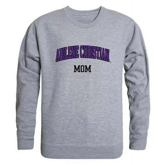 W Republic 564-257-HGY-05 Women Abilene Christian Wildcats Mom Crewneck Fleece, Heather Grey - 2XL