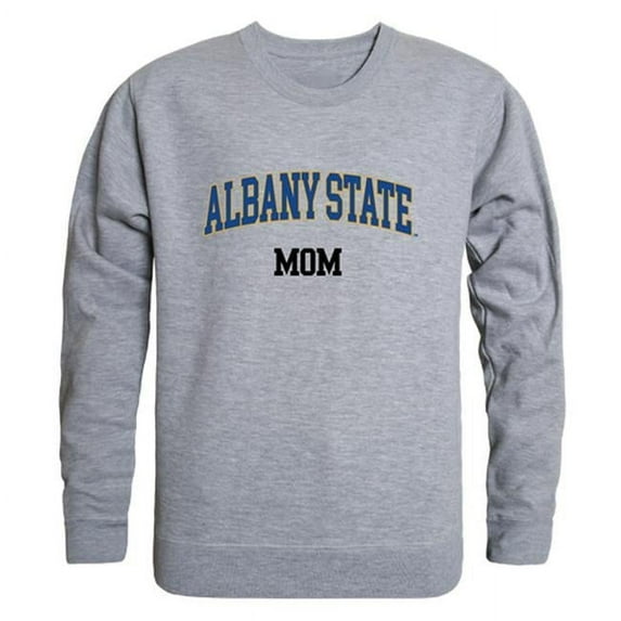 W Republic 564-260-HGY-04 Women Albany State Golden Rams Mom Crewneck Fleece, Heather Grey - Extra Large