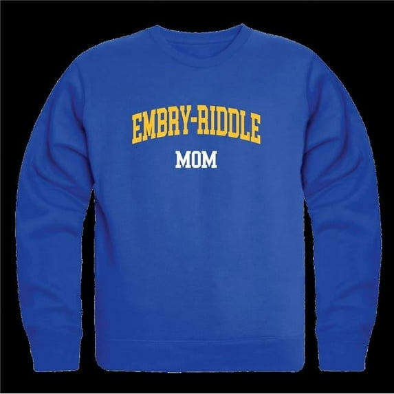 W Republic 564-298-RL2-03 Embry-Riddle Aeronautical University Eagles Mom Crewneck Sweatshirt, Royal - Large
