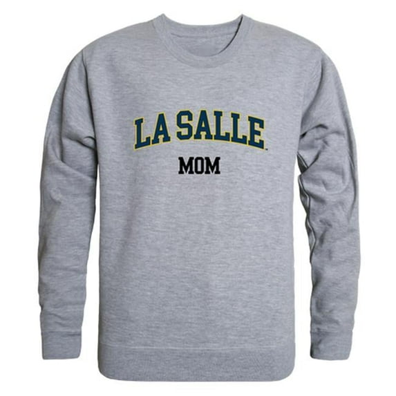 W Republic 564-322-HGY-05 La Salle University Womens Mom Crewneck T-Shirt, Heather Gray - 2XL