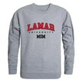thumbnail image 1 of W Republic 564-326-HGY-05 Lamar University Womens Mom Crewneck T-Shirt, Heather Gray - 2XL, 1 of 1