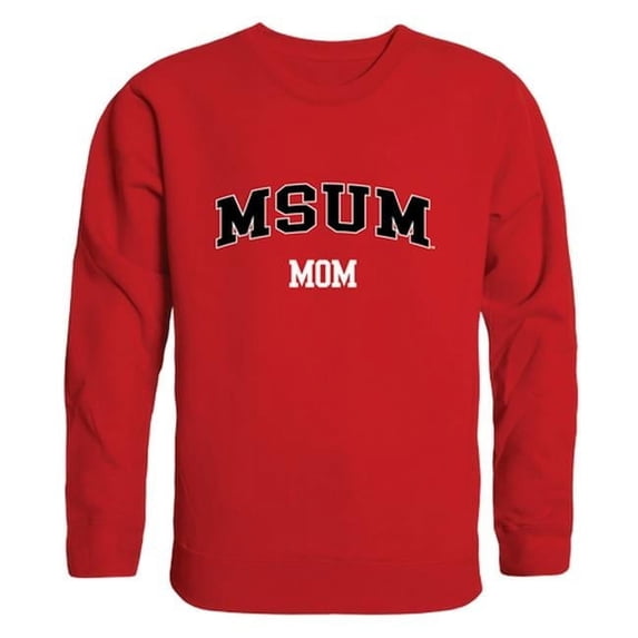 W Republic 564-343-RED-05 Women Minnesota State Moorhead Dragons Mom Crewneck Fleece, Red - 2XL