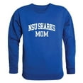 thumbnail image 1 of W Republic 564-358-RYL-04 Women Nova Southeastern Sharks Mom Crewneck Fleece, Royal Blue - Extra Large, 1 of 1
