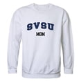 thumbnail image 1 of W Republic 564-373-WHT-03 Women Saginaw Valley State Cardinals Mom Crewneck Fleece, White - Large, 1 of 1
