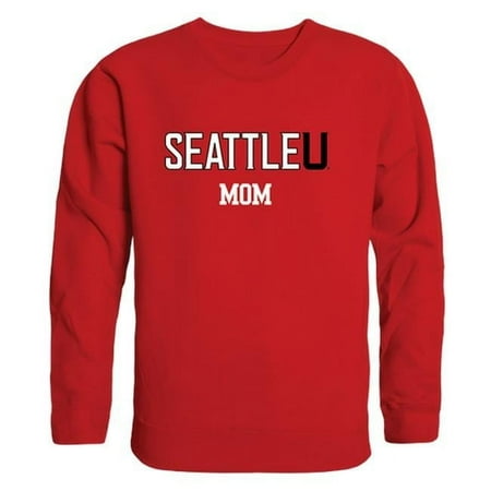 W Republic 564-378-RED-05 Women Seattle University Redhawks Mom Crewneck Fleece, Red - 2XL