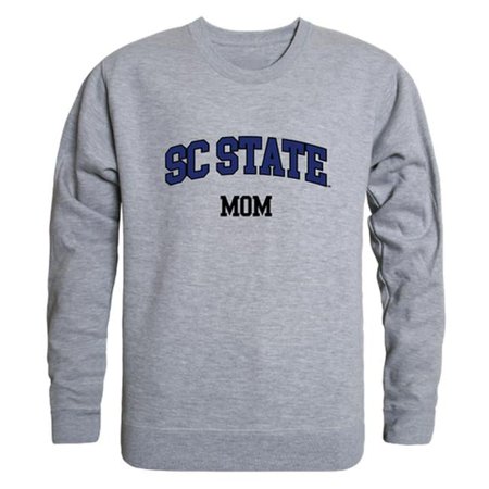 W Republic 564-384-HGY-03 Women South Carolina State University Bulldogs Mom Crewneck Fleece, Heather Grey - Large