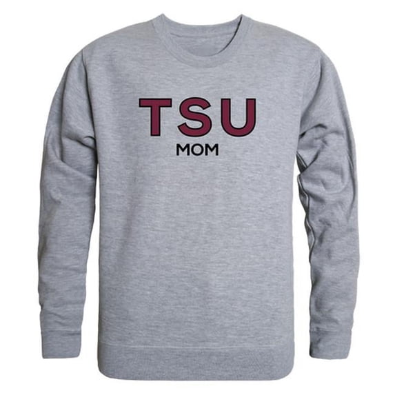 W Republic 564-393-HGY-05 Women Texas Southern Tigers Mom Crewneck Fleece, Heather Grey - 2XL