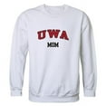 thumbnail image 1 of W Republic 564-401-WHT-02 Women West Alabama Tigers Mom Crewneck Fleece, White - Medium, 1 of 1