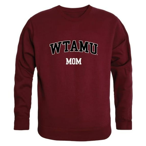 W Republic 564-403-MAR-04 Women West Texas A&M Buffaloes Mom Crewneck Fleece, Maroon - Extra Large
