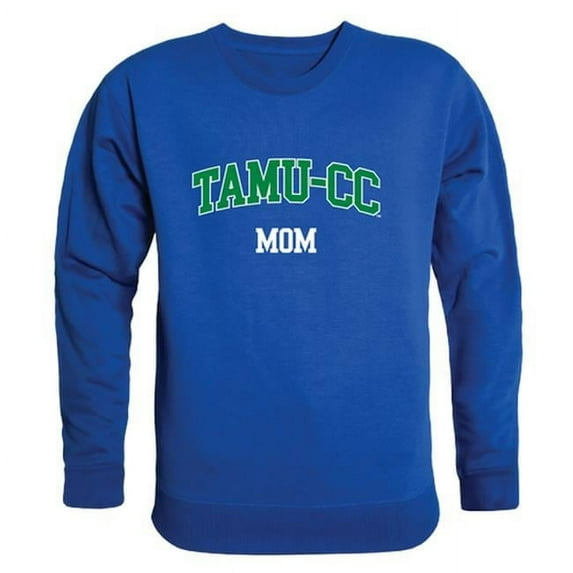 W Republic 564-430-RYL-02 Women Texas A&M Corpus Christi Islanders Mom Crewneck Fleece, Royal Blue - Medium