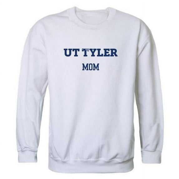 W Republic 564-436-WHT-03 Women Ut Tyler Patriots Mom Crewneck Fleece, White - Large