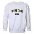 thumbnail image 1 of W Republic 564-445-WHT-05 Women University of California San Diego Tritons Mom Crewneck Fleece, White - 2XL, 1 of 1