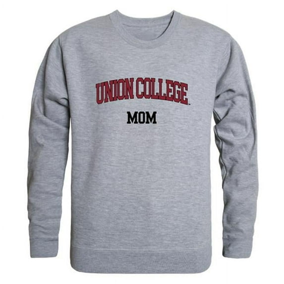 W Republic 564-461-HGY-04 Women Union College Mom Crewneck Fleece, Heather Grey - Extra Large