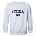 thumbnail image 1 of W Republic 564-492-WHT-01 Utica College Pioneers Mom Crewneck Sweatshirt, White - Small, 1 of 1