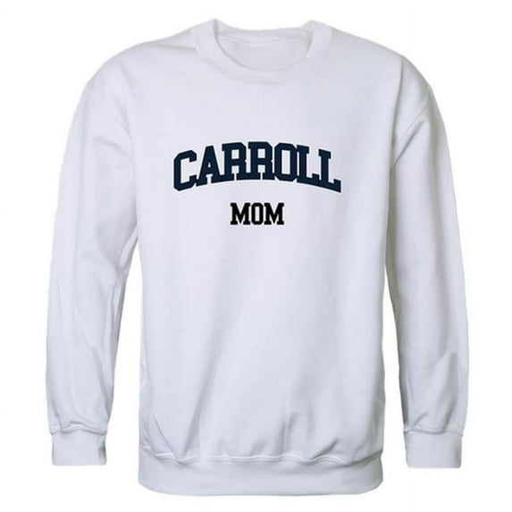W Republic 564-508-WHT-05 Carroll University Pioneers Mom Crewneck Sweatshirt, White - 2XL
