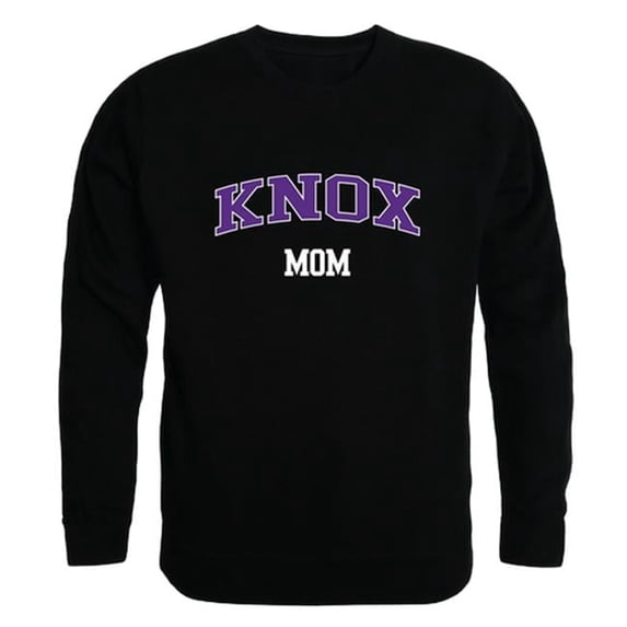 W Republic 564-527-BLK-02 Knox College Prairie Fire Mom Crewneck Sweatshirt, Black - Medium