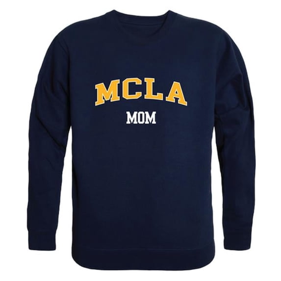 W Republic 564-539-NVY-04 Massachusetts College of Liberal Arts Trailblazers Mom Crewneck Sweatshirt, Navy - Extra Large
