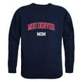 thumbnail image 1 of W Republic 564-542-NVY-02 Metropolitan State University of Denver Roadrunners Mom Crewneck Sweatshirt, Navy - Medium, 1 of 1