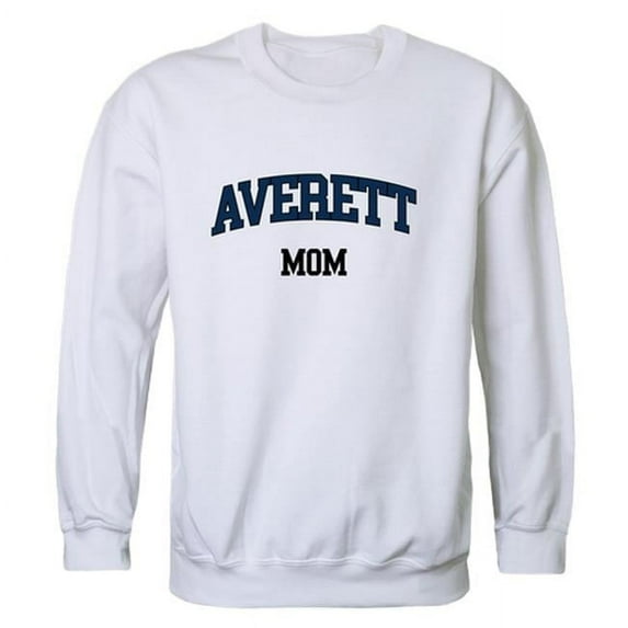 W Republic 564-614-WHT-03 Averett University Cougars Mom Crewneck Sweatshirt, White - Large