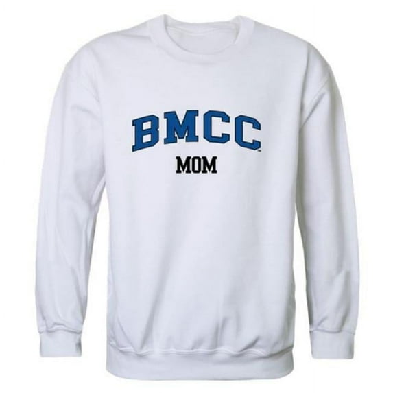 W Republic 564-618-WHT-02 Brihan Maharashtra College of Commerce Panthers Mom Crewneck Sweatshirt, White - Medium