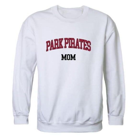 W Republic 564-690-WHT-02 Park University Pirates Mom Crewneck Sweatshirt, White - Medium