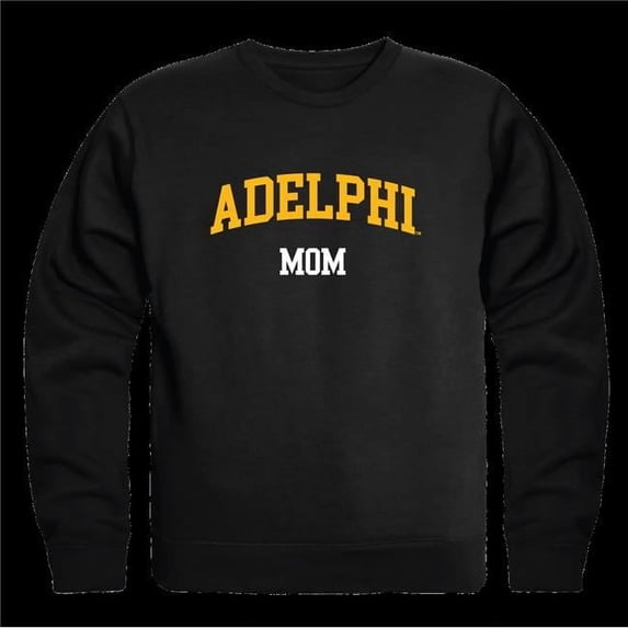 W Republic 564-733-BLK-04 Adelphi University Panthers Mom Crewneck Sweatshirt, Black - Extra Large
