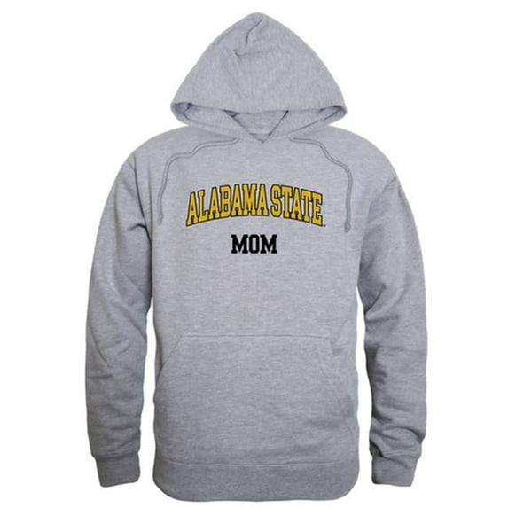 W Republic 565-102-HGY-03 Women Alabama State Hornets Mom Hoodie, Heather Grey - Large