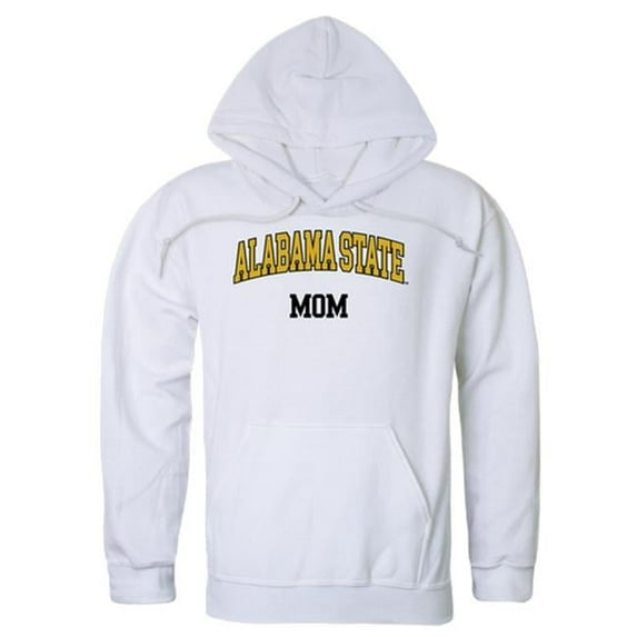 W Republic 565-102-WHT-03 Women Alabama State Hornets Mom Hoodie, White - Large