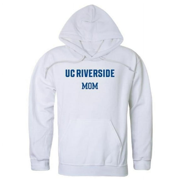 W Republic 565-111-WHT-04 Women Uc Riverside Highlanders Mom Hoodie, White - Extra Large