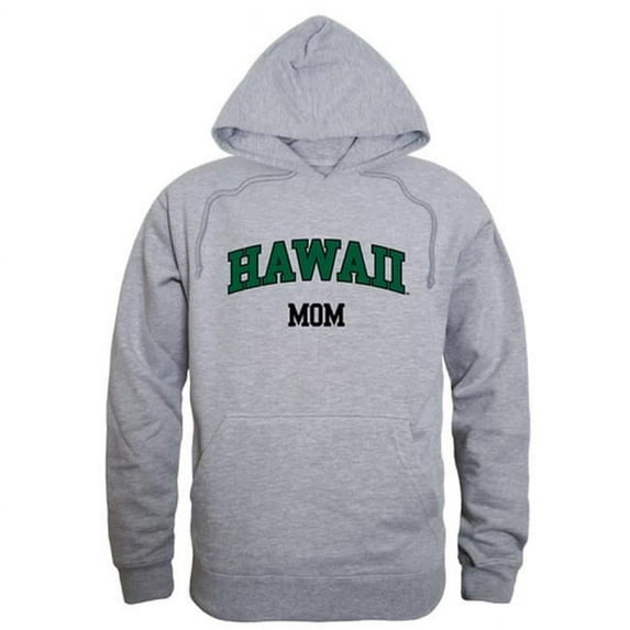 W Republic 565-122-HGY-02 Women Hawaii Warriors Mom Hoodie, Heather Grey - Medium