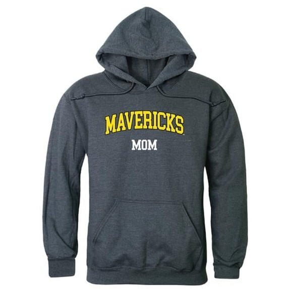 W Republic 565-132-HCH-04 Women Minnesota State Mavericks Mom Hoodie, Heather Charcoal - Extra Large