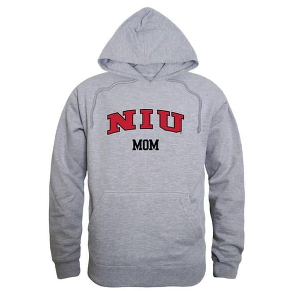 W Republic 565-142-HGY-02 Women Northern Illinois Huskies Mom Hoodie, Heather Grey - Medium