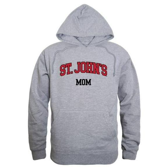 W Republic 565-152-HGY-03 Women St. Johns Red Storm Mom Hoodie, Heather Grey - Large
