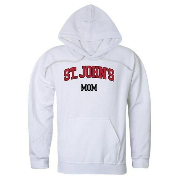 W Republic 565-152-WHT-02 Women St. Johns Red Storm Mom Hoodie, White - Medium
