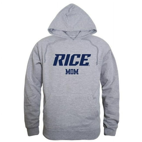 W Republic 565-172-HGY-02 Women Rice Owls Mom Hoodie, Heather Grey - Medium