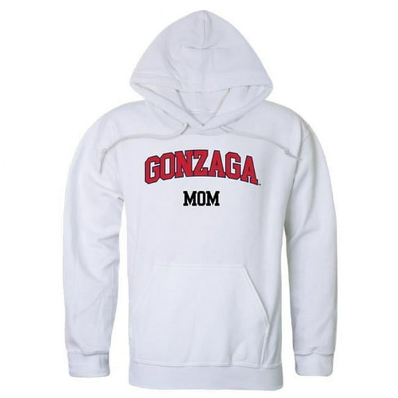 W Republic 565-187-WHT-03 Women Gonzaga Bulldogs Mom Hoodie, White - Large