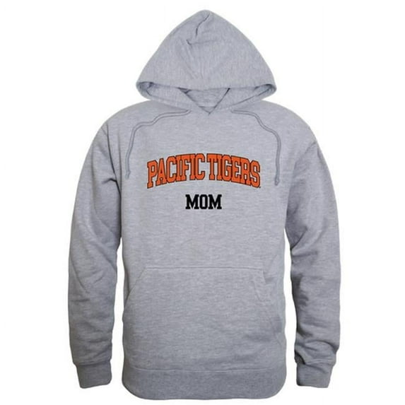 W Republic 565-248-HGY-04 Women Pacific University Boxers Mom Hoodie, Heather Grey - Extra Large