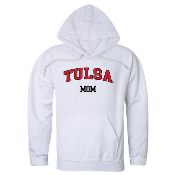 W Republic 565-249-WHT-02 Women Tulsa Golden Hurricane Mom Hoodie, White - Medium