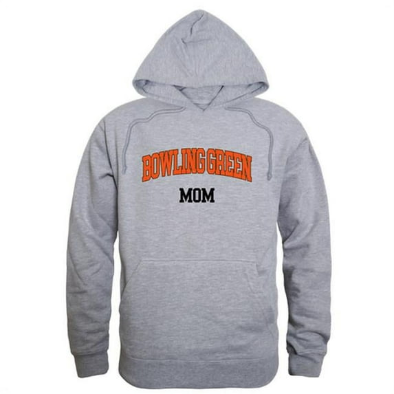 W Republic 565-269-HGY-04 Women Bowling Green State Falcons Mom Hoodie, Heather Grey - Extra Large