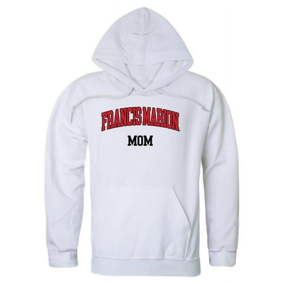 W Republic 565-306-WHT-03 Women Francis Marion Patriots Mom Hoodie, White - Large