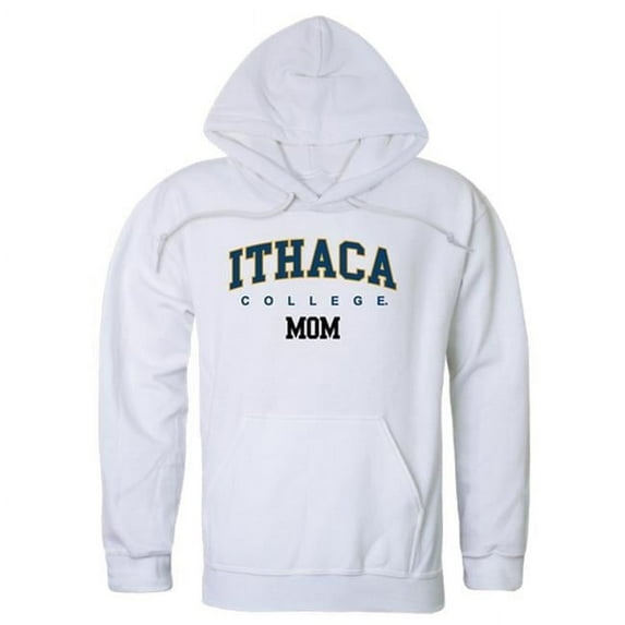 W Republic 565-316-WHT-04 Ithaca College Womens Mom Hoodie, White - Extra Large