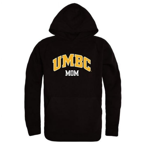 W Republic 565-336-BLK-04 University of Maryland, Baltimore Womens Mom Hoodie - Black, Extra Large