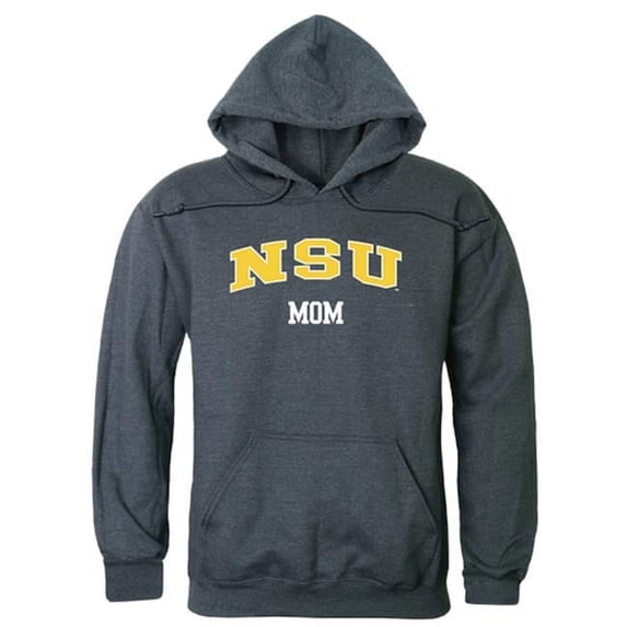 W Republic 565-350-HCH-05 Norfolk State University Womens Mom Hoodie, Heather Charcoal - 2XL