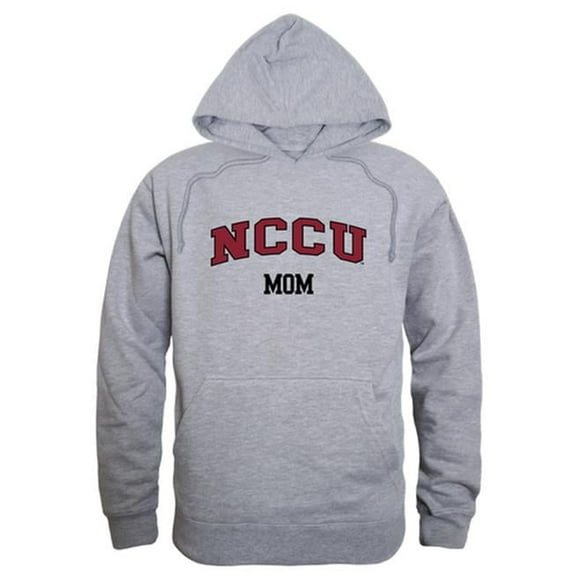 W Republic 565-353-HGY-01 North Carolina Central University Womens Mom Hoodie, Heather Gray - Small