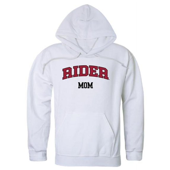W Republic 565-368-WHT-02 Women Rider University Broncos Mom Hoodie, White - Medium
