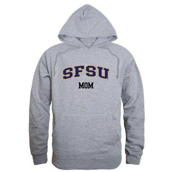 W Republic 565-376-HGY-03 Women San Francisco State Gators Mom Hoodie, Heather Grey - Large